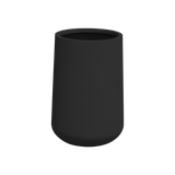 Hayden urn fiberglass planter in Matte Black, studio render