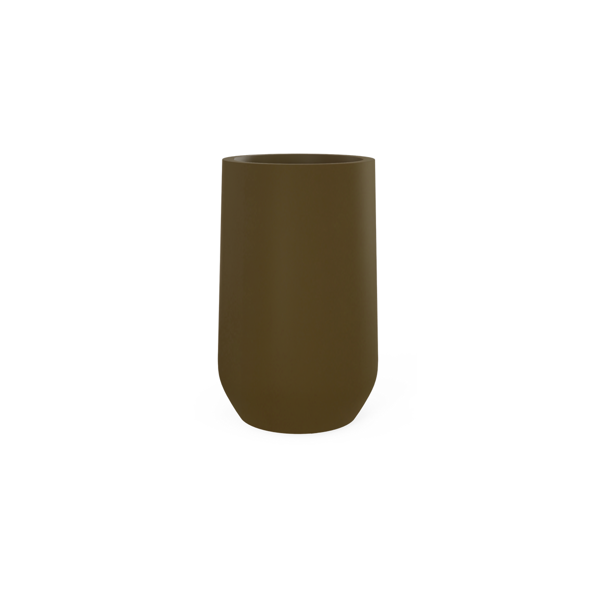 Hayden urn fiberglass planter in Matte Bronze