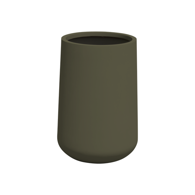 Hayden urn fiberglass planter in Matte Bronze, studio render