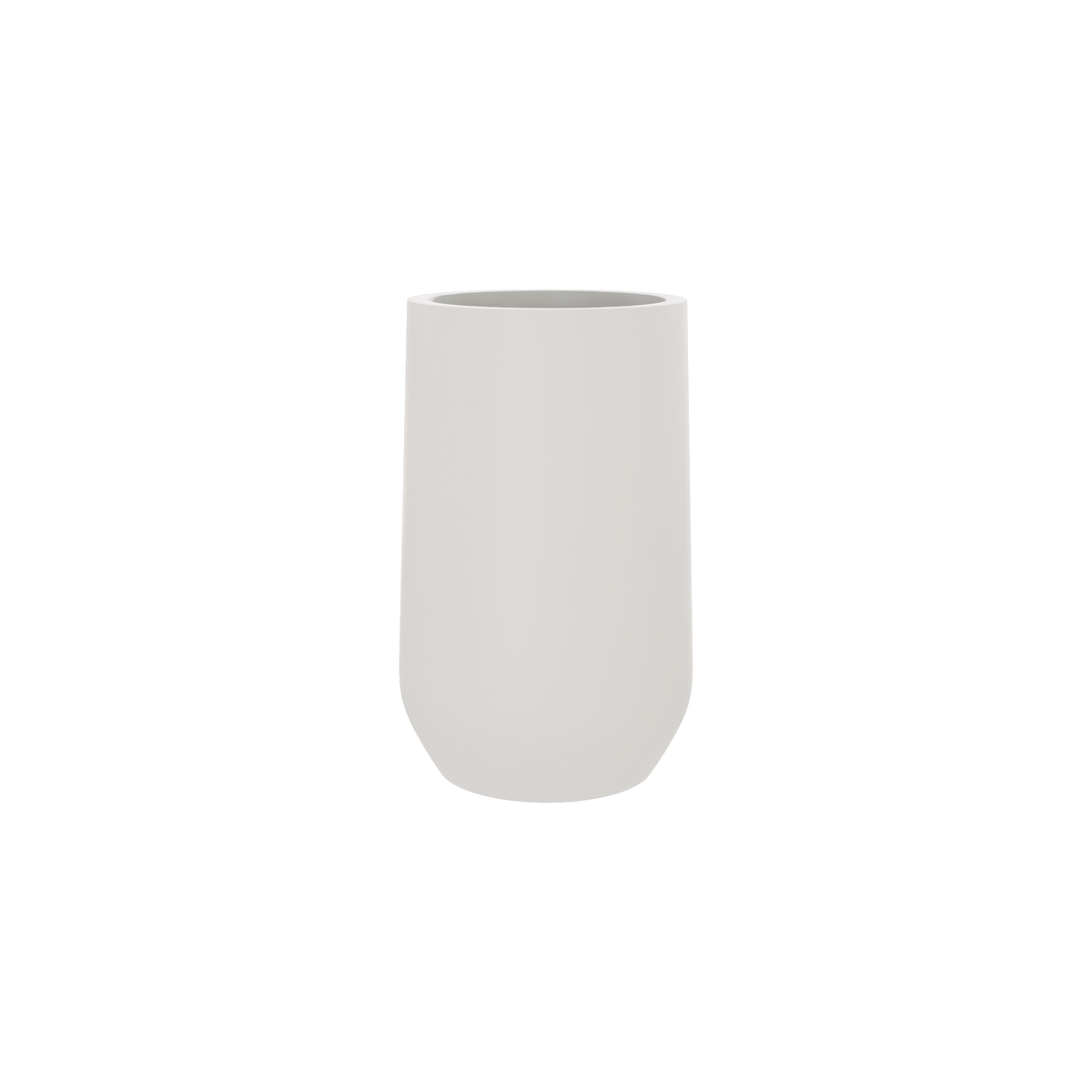 Hayden urn fiberglass planter in Matte Cement Grey