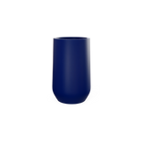 Hayden urn fiberglass planter in Matte Cobalt Blue
