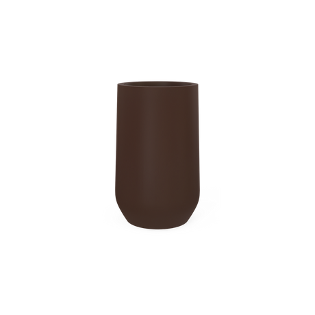Hayden urn fiberglass planter in Matte Dark Brown