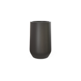Hayden urn fiberglass planter in Matte Gunmetal