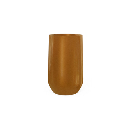 Hayden urn fiberglass planter in Metallic Bronze