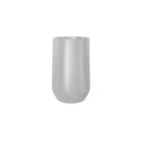 Hayden urn fiberglass planter in Metallic Silver