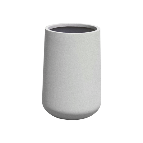 Hayden urn fiberglass planter in Metallic Silver, studio render