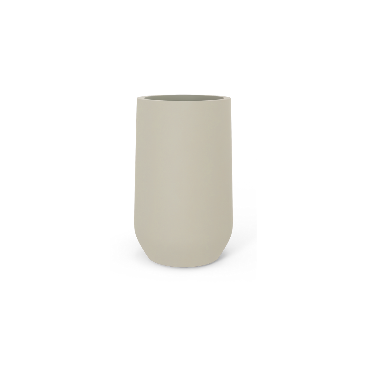 Hayden urn fiberglass planter in Satin Beige
