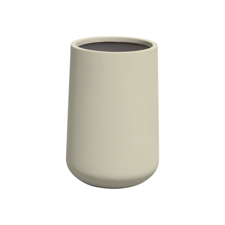 Hayden urn fiberglass planter in Satin Beige, studio render