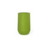 Hayden urn fiberglass planter in Satin Green