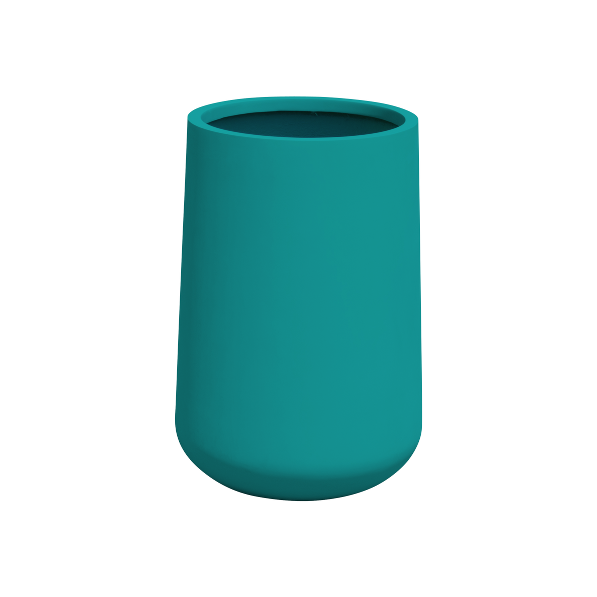Hayden urn fiberglass planter in Satin Seafoam Green, studio render