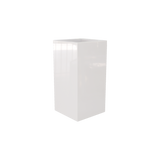 Hollywood corner fiberglass planter in Gloss Bright White