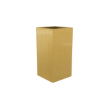 Hollywood corner fiberglass planter in Gloss Metallic Gold