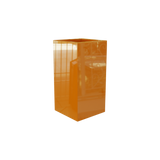 Hollywood corner fiberglass planter in Gloss Tangerine