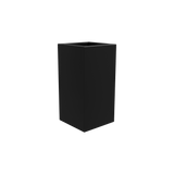 Hollywood corner fiberglass planter in Matte Black