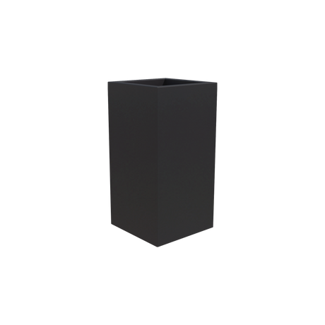 Hollywood corner fiberglass planter in Matte Charcoal