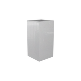 Hollywood corner fiberglass planter in Metallic Silver