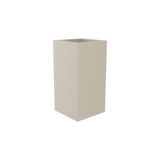 Hollywood corner fiberglass planter in Satin Beige