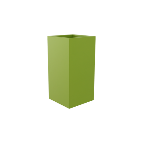 Hollywood corner fiberglass planter in Satin Green