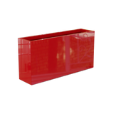 Hollywood narrow fiberglass planter in Gloss Red