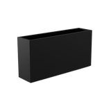 Hollywood narrow fiberglass planter in Matte Black