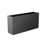 Hollywood narrow fiberglass planter in Matte Gunmetal