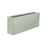 Hollywood narrow rectangular fiberglass planter in Satin Beige, 48 × 12 × 24 in, studio render