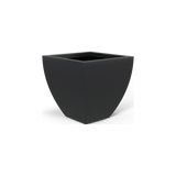 Lima tapered square fiberglass planter in Matte Charcoal