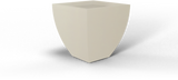Lima Tapered Square Planter - Beige fiberglass finish