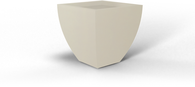 Lima Tapered Square Planter in Beige