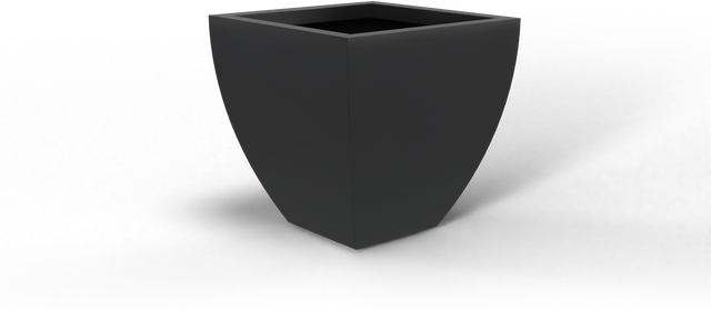 Lima Tapered Square Planter in Charcoal