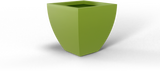 Lima Tapered Square Planter - Green fiberglass finish