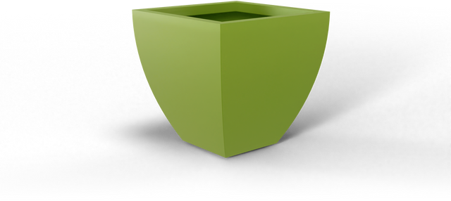Lima Tapered Square Planter in Green
