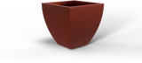 Lima Tapered Square Planter - Terracotta fiberglass finish
