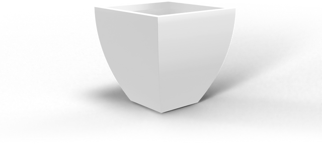 Lima Tapered Square Planter in White