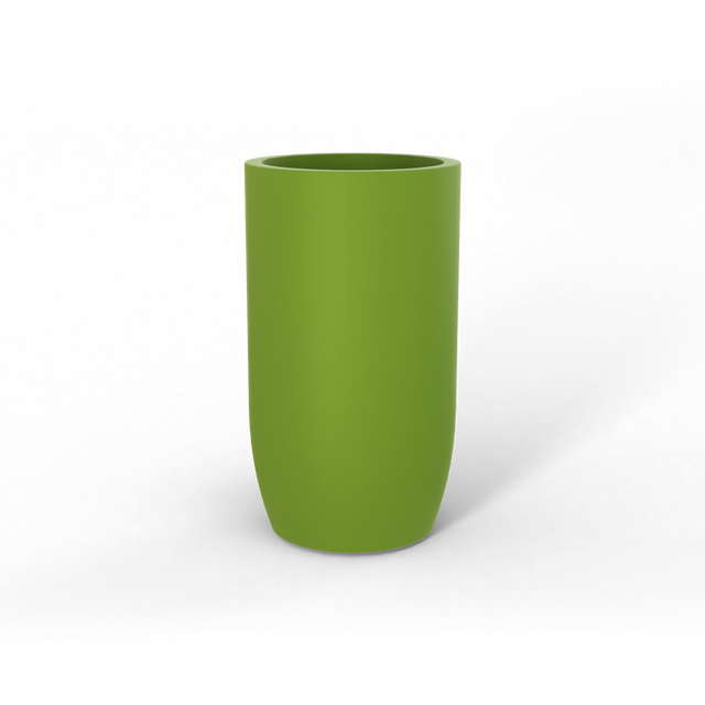 Lisbon Tall Round Planter in Green
