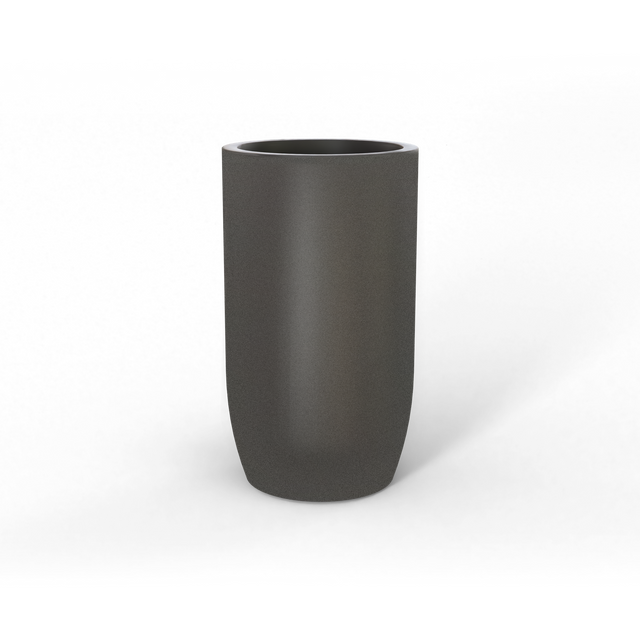 Lisbon Tall Round Planter in Gun Metal