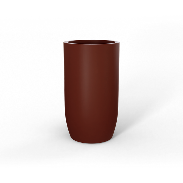 Lisbon Tall Round Planter in Terracotta
