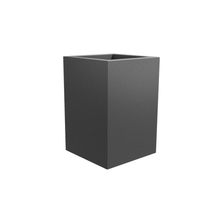 Miami corner fiberglass planter in Matte Gunmetal