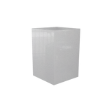 Miami corner fiberglass planter in Metallic Silver