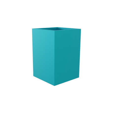 Miami corner fiberglass planter in Satin Seafoam Green