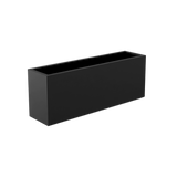Miami narrow fiberglass planter in Matte Charcoal