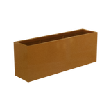 Miami narrow fiberglass planter in Metallic Bronze, studio render