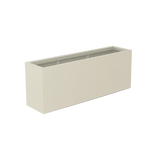 Miami narrow fiberglass planter in Satin Beige