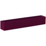 Monaco rectangle fiberglass planter in Gloss Eggplant, studio render