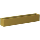 Monaco rectangle fiberglass planter in Gloss Metallic Gold, studio render