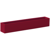 Monaco rectangle fiberglass planter in Gloss Red, studio render
