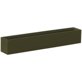 Monaco rectangle fiberglass planter in Matte Bronze, studio render