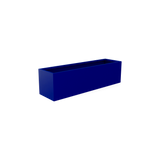 Monaco rectangle fiberglass planter in Matte Cobalt Blue