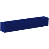 Monaco rectangle fiberglass planter in Matte Cobalt Blue, studio render