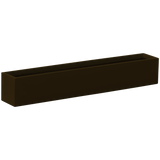 Monaco rectangle fiberglass planter in Matte Dark Brown, studio render